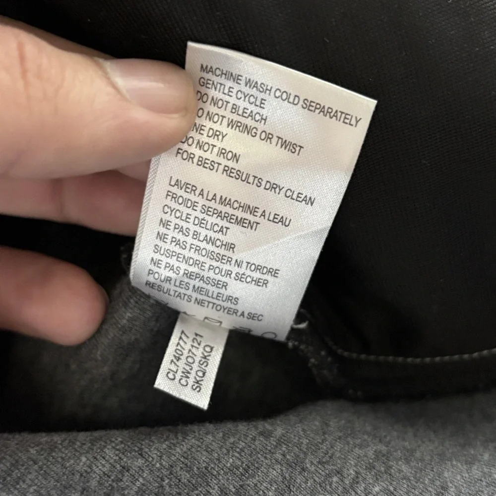 Calvin Klein Jacket Womens 1X Gray Hooded Softshell Full Zip Pockets‎ Stretch